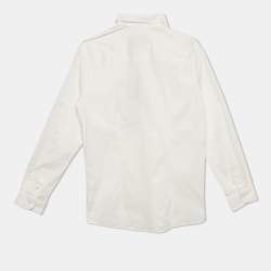 Philipp Plein Junior White Cotton Long Sleeve Shirt 10 Yrs 