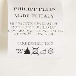 Philipp Plein Junior White Cotton Long Sleeve Shirt 10 Yrs 