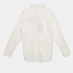 Pre Owned Philipp Plein Junior White Cotton Long Sleeve Shirt 12 Yrs 