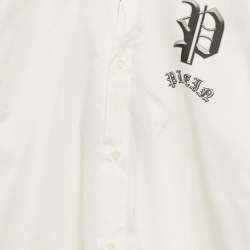Pre Owned Philipp Plein Junior White Cotton Long Sleeve Shirt 12 Yrs 