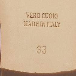 Pre Owned Philipp Plein Pink Leather and Suede Crystal Embellished Music Ballet Flats Size 33