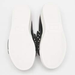 Philipp Plein Black Leather Studded Diana Sneakers Size 31