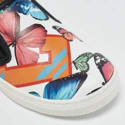 Philipp Plein Multicolor Printed Leather Honolulu Sneakers Size 29