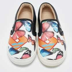 Philipp Plein Multicolor Printed Leather Honolulu Sneakers Size 29