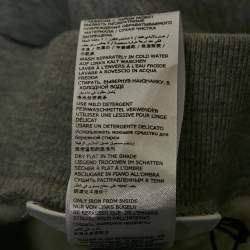 Pre Owned Philipp Plein Junior Grey Embroidered Cotton Knit Joggers 8 Yrs