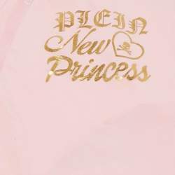 Philipp Plein Baby Pink Printed Jersey Growsuit and Cap 6-9M