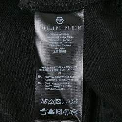 Philipp Plein Junior Kids Black Cotton Rhinestone Jacket 10-11 Yrs 