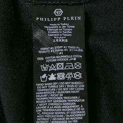 Pre Owned Philipp Plein Junior Black Crystal Jersey T-Shirt 8-9 Yrs