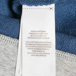 Pre Owned Polo Ralph Lauren Kids Blue/Grey Embroidered Jersey T-Shirt 14/16 Yrs