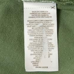 Pre Owned Polo Ralph Lauren Boys Green Big Pony Striped Cotton Polo T-Shirt 18-20 Yrs