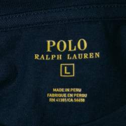Pre Owned Polo Ralph Lauren Boys Blue Applique Jersey T-Shirt 14-16 Yrs