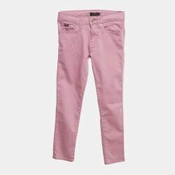 Pre Owned Polo Ralph Lauren Kids Purple Denim Skinny Jeans 8 Yrs/Waist 23"