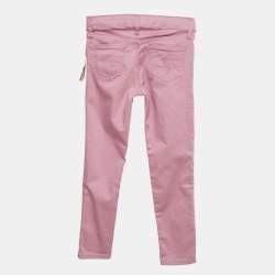 Pre Owned Polo Ralph Lauren Kids Purple Denim Skinny Jeans 8 Yrs/Waist 23"