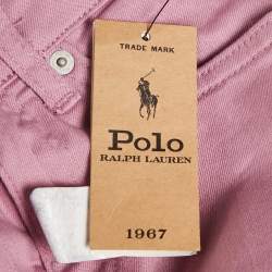 Pre Owned Polo Ralph Lauren Kids Purple Denim Skinny Jeans 8 Yrs/Waist 23"