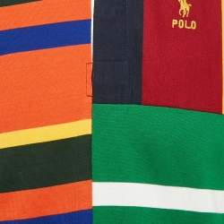 Pre Owned Polo Ralph Lauren Boys Multicolor Printed Jersey Polo T-Shirt XL/18-20Yrs