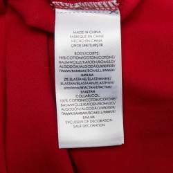 Pre Owned Polo Ralph Lauren Kids Red Pique Long Sleeve Polo T-Shirt L/12-14 Yrs