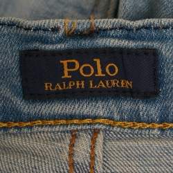 Pre Owned Polo Ralph Lauren Kids Blue Denim Sullivan Slim Shorts 14Yrs/Waist 26"