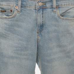 Pre Owned Polo Ralph Lauren Kids Blue Denim Sullivan Slim Shorts 14Yrs/Waist 26"