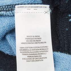 Pre Owned Polo Ralph Lauren Kids Blue Striped Cotton Zip-Up Jacket 3Yrs