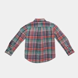Pre Owned Polo Ralph Lauren Kids Multicolor Checks Cotton Shirt 3Yrs