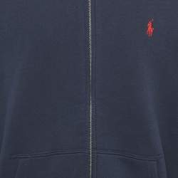 مملوكة مسبقًا Polo Ralph Lauren Navy Blue Cotton Hooded Jacket L/14-16Yrs