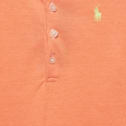 Polo Ralph Lauren Kids Orange Pique Flared Polo Dress 3 Yrs 