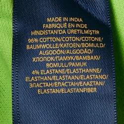 Polo Ralph Lauren Green Pique Cotton Pleated Polo Dress L 12-14 Yrs 