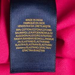 Pre Owned Polo Ralph Lauren Kids Pink Cotton Pique Pleated Polo Dress 7 Yrs