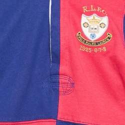 Polo Ralph Lauren Pink/Blue Rugby Applique Jersey Dress 7 Yrs