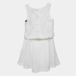 Polo Ralph Lauren Kids White Broderie Anglaise Cotton Skirt and Top Set 6 Yrs 