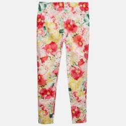 Pre Owned Polo Ralph Lauren Kids Multicolor Floral Print Cotton Pants 14Yrs