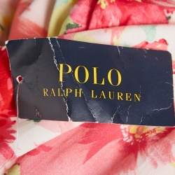 Pre Owned Polo Ralph Lauren Girls Multicolor Floral Print Cotton Trousers 16Yrs