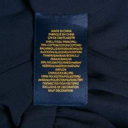 Pre Owned Polo Ralph Lauren Kids Blue Lace Belted Dress 12Yrs