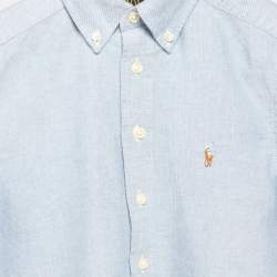 Polo Ralph Lauren Blue Cotton Button Front Shirt 8Yrs