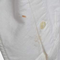 Pre Owned قميص بولو رالف لورين أبيض قطن أزرار أمامية 6-7 سنوات