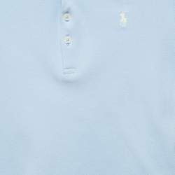 Polo Ralph Lauren Kids Blue Cotton Pique Polo T-Shirt 6 Yrs