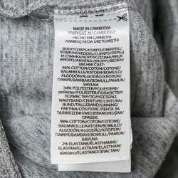 مملوكة مسبقًا بنطلون جوجر محبوك بولو رالف لورين أطفال رمادي ميلانج مقاس 7 سنوات