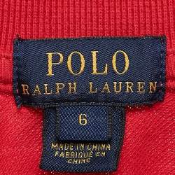Polo Ralph Lauren Red Cotton Pique Polo T-Shirt 6 Yrs