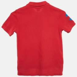 Polo Ralph Lauren Red Cotton Pique Polo T-Shirt 6 Yrs