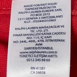 Polo Ralph Lauren Red Cotton Pique Polo T-Shirt 6 Yrs