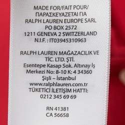 Pre Owned Polo Ralph Lauren Red Cotton Pique Polo T-Shirt 7 Yrs