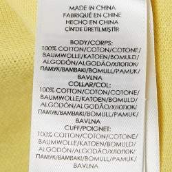 Pre Owned Polo Ralph Lauren Yellow Cotton Pique Polo T-Shirt 7 Yrs