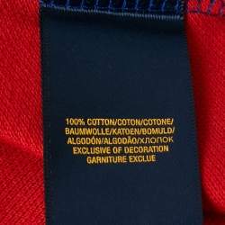 Pre Owned Polo Ralph Lauren Kids Colorblocked Cotton Pique Polo T-Shirt 6 Yrs