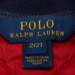 Pre Owned <p>جاكيت بولو رالف لورين أزرق بحري مبطن بسحاب أمامي صناعي 2 سنة</p>