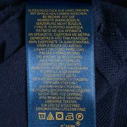 Pre Owned Polo Ralph Lauren Kids Navy Blue Embroidered Crest Cotton Polo T-shirt L (14-16) Yrs