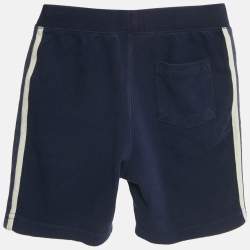 Pre Owned Polo Ralph Lauren Kids Navy Blue Logo Embroidered Cotton Shorts 6 yrs 