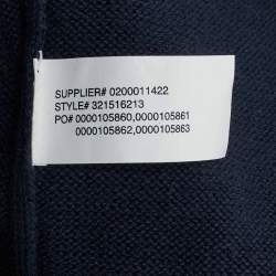 Pre Owned Polo Ralph Lauren Navy Blue Cotton Knit V-Neck Sweater 4 Yrs