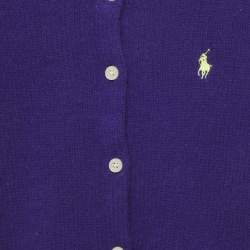 Pre Owned Polo Ralph Lauren Kids Purple Wool Cardigan 4 Yrs