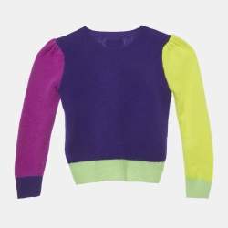 Pre Owned Polo Ralph Lauren Kids Purple Wool Cardigan 4 Yrs