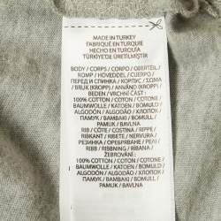 Pre Owned تي شيرت بولو رالف لورين أولاد رمادي مطبوع قطن بأكمام طويلة حجم كبير/18-20 سنة